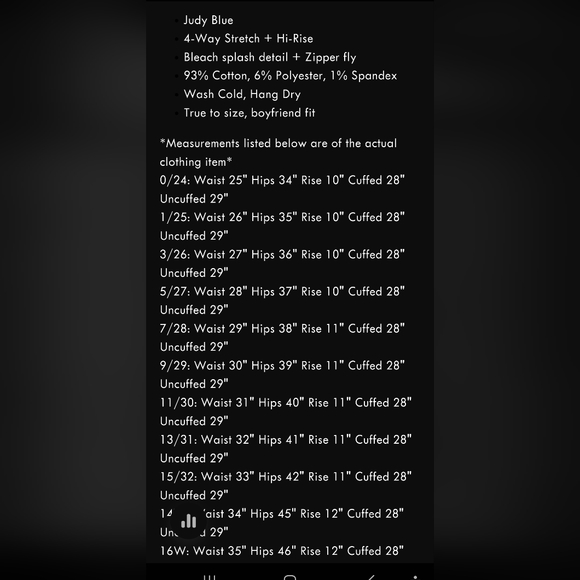 Judy Bkue, "Corey" High Rise, Bleach Splash Boyfriend Jeans, Size 7/28, NWT - Picture 5 of 5